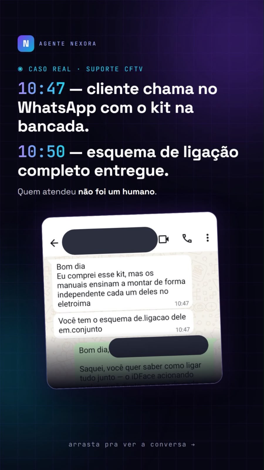Case: cliente chama 10h47