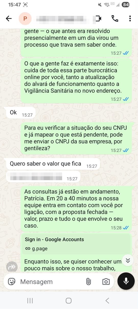 Entende áudio do cliente